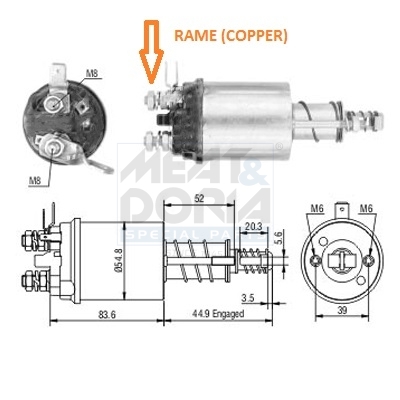 Starter magneetschakelaar Meat Doria 46318