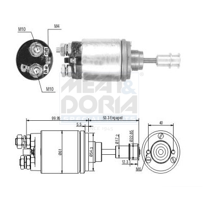 Starter magneetschakelaar Meat Doria 46325