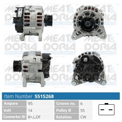 Alternator/Dynamo Meat Doria 5515268