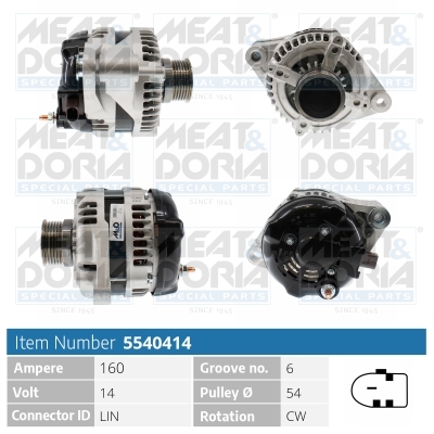 Dynamo / Alternator Meat Doria 5540414