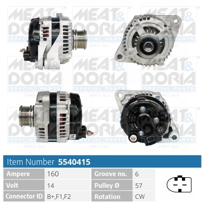 Dynamo / Alternator Meat Doria 5540415