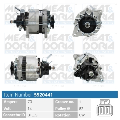 Alternator/Dynamo Meat Doria 5520441