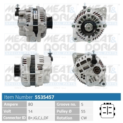 Alternator/Dynamo Meat Doria 5535457