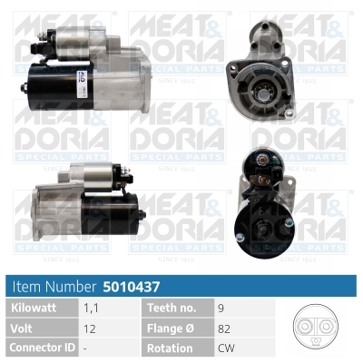 Startmotor / Starter Meat Doria 5010437