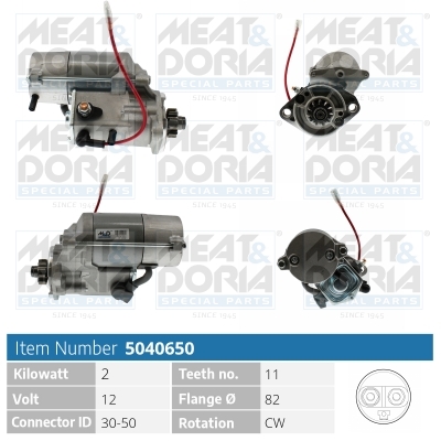 Startmotor / Starter Meat Doria 5040650