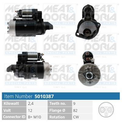 Startmotor / Starter Meat Doria 5010387