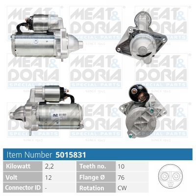 Startmotor / Starter Meat Doria 5015831