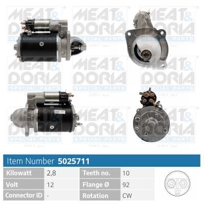 Startmotor / Starter Meat Doria 5025711