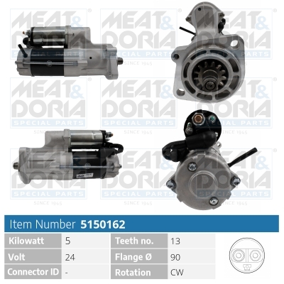 Startmotor / Starter Meat Doria 5150162