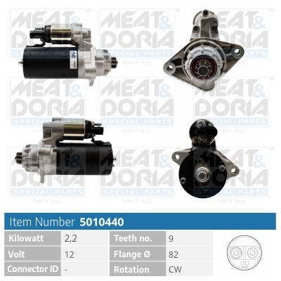 Startmotor / Starter Meat Doria 5010440
