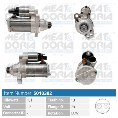 Startmotor / Starter Meat Doria 5010382