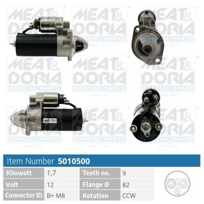 Startmotor / Starter Meat Doria 5010500