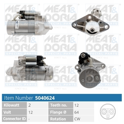 Startmotor / Starter Meat Doria 5040624