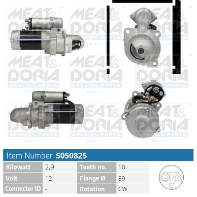Startmotor / Starter Meat Doria 5050825