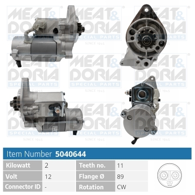 Startmotor / Starter Meat Doria 5040644