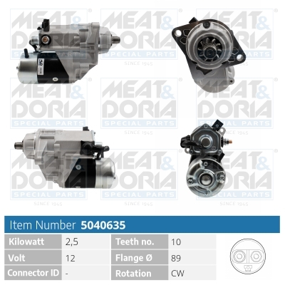 Startmotor / Starter Meat Doria 5040635
