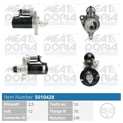 Startmotor / Starter Meat Doria 5010428