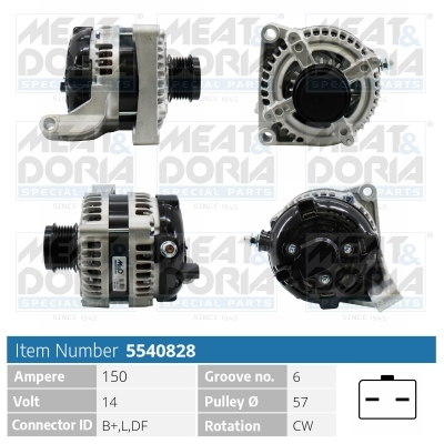 Alternator/Dynamo Meat Doria 5540828