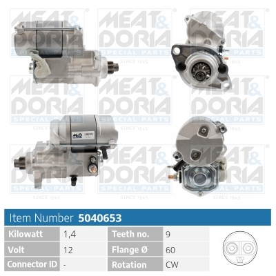 Startmotor / Starter Meat Doria 5040653