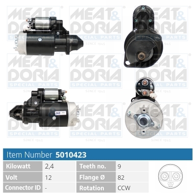 Startmotor / Starter Meat Doria 5010423