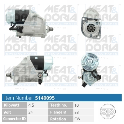 Startmotor / Starter Meat Doria 5140095