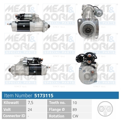 Startmotor / Starter Meat Doria 5173115
