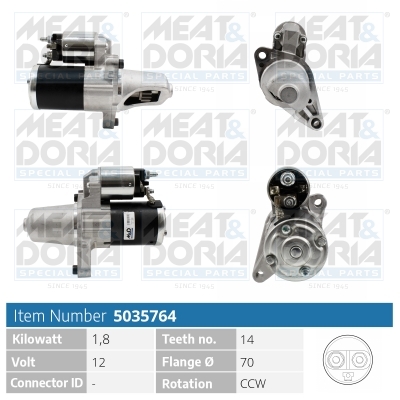 Startmotor / Starter Meat Doria 5035764