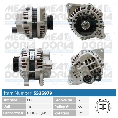 Alternator/Dynamo Meat Doria 5535979