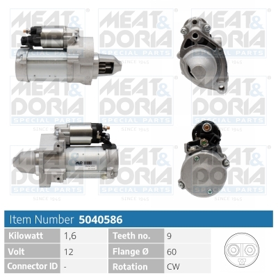 Startmotor / Starter Meat Doria 5040586