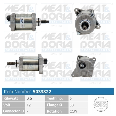 Startmotor / Starter Meat Doria 5033822