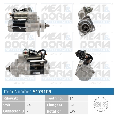 Startmotor / Starter Meat Doria 5173109