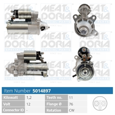 Startmotor / Starter Meat Doria 5014897