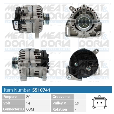 Dynamo / Alternator Meat Doria 5510741