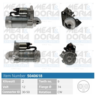 Startmotor / Starter Meat Doria 5040618