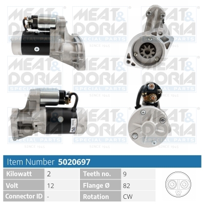 Startmotor / Starter Meat Doria 5020697