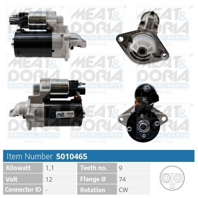 Startmotor / Starter Meat Doria 5010465