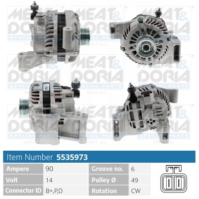 Alternator/Dynamo Meat Doria 5535973
