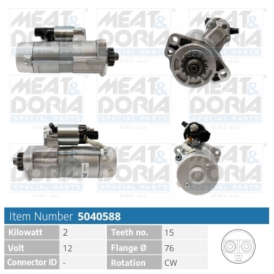 Startmotor / Starter Meat Doria 5040588