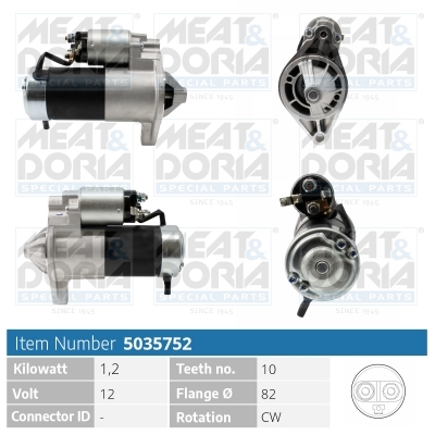 Startmotor / Starter Meat Doria 5035752