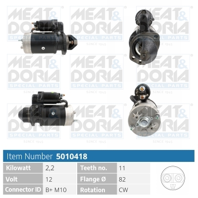 Startmotor / Starter Meat Doria 5010418