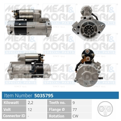 Startmotor / Starter Meat Doria 5035795