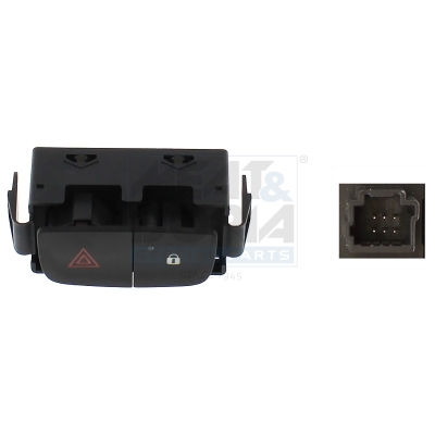 Waarschuwingsknipperlamp schakelaar Meat Doria 23673