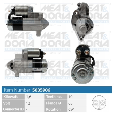 Startmotor / Starter Meat Doria 5035906