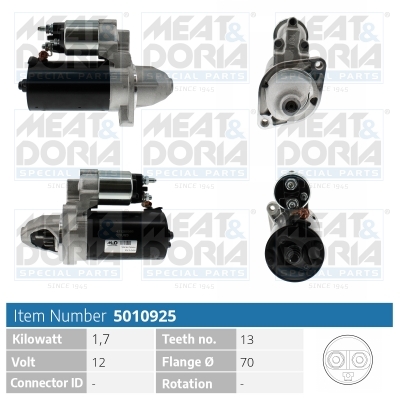 Startmotor / Starter Meat Doria 5010925