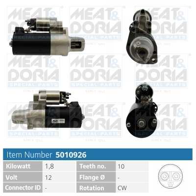 Startmotor / Starter Meat Doria 5010926
