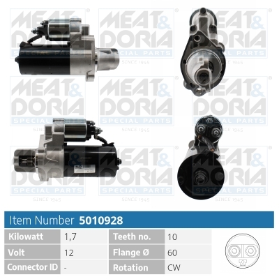 Startmotor / Starter Meat Doria 5010928