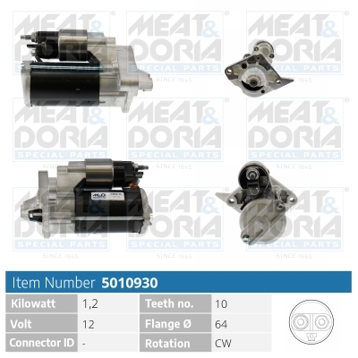Startmotor / Starter Meat Doria 5010930