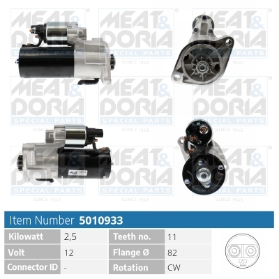 Startmotor / Starter Meat Doria 5010933