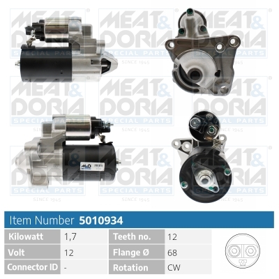 Startmotor / Starter Meat Doria 5010934