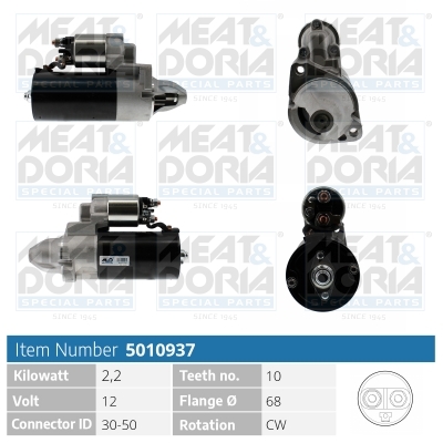 Startmotor / Starter Meat Doria 5010937